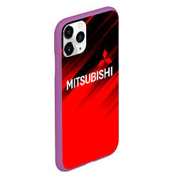 Чехол iPhone 11 Pro матовый Mitsubishi - Red Sport, цвет: 3D-фиолетовый — фото 2