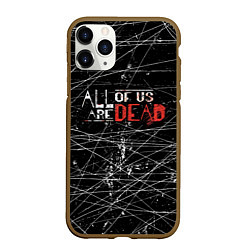 Чехол iPhone 11 Pro матовый Мы все мертвы All of Us Are Dead, цвет: 3D-коричневый