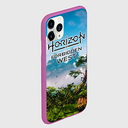 Чехол iPhone 11 Pro матовый Horizon Forbidden West Хоризон Запретный Запад, цвет: 3D-фиолетовый — фото 2