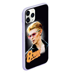 Чехол iPhone 11 Pro матовый David Bowie Smoking, цвет: 3D-светло-сиреневый — фото 2