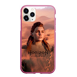 Чехол iPhone 11 Pro матовый Aloy Horizon Forbidden Zero Dawn, цвет: 3D-малиновый