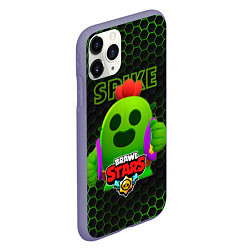 Чехол iPhone 11 Pro матовый BRAWL STARS, , Спайк Spike, цвет: 3D-серый — фото 2