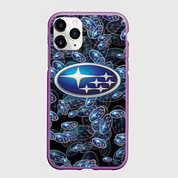 Чехол iPhone 11 Pro матовый SUBARU BIG LOGO PATTERN