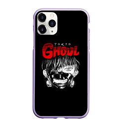 Чехол iPhone 11 Pro матовый Kaneki Ken art, цвет: 3D-светло-сиреневый