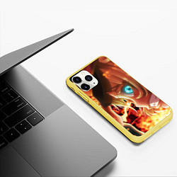 Чехол iPhone 11 Pro матовый Saga of Tanya the Evil Военная хроника маленькой д, цвет: 3D-желтый — фото 2