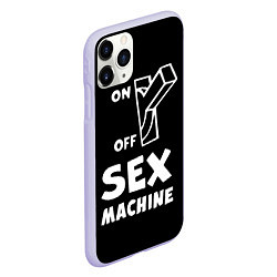 Чехол iPhone 11 Pro матовый SEX MACHINE Секс Машина, цвет: 3D-светло-сиреневый — фото 2