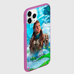 Чехол iPhone 11 Pro матовый Horizon дикий лес, цвет: 3D-фиолетовый — фото 2