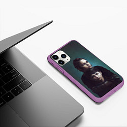 Чехол iPhone 11 Pro матовый Амиция и Гуго, цвет: 3D-фиолетовый — фото 2