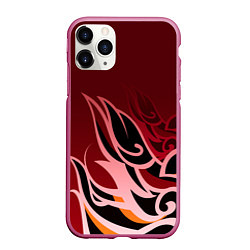 Чехол iPhone 11 Pro матовый ТОМА GENSHIN IMPACT, цвет: 3D-малиновый