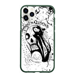 Чехол iPhone 11 Pro матовый Drowning in illusions, цвет: 3D-темно-зеленый