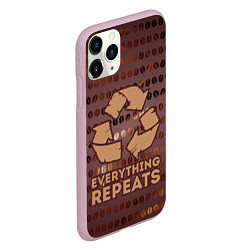 Чехол iPhone 11 Pro матовый Everything repeats, цвет: 3D-розовый — фото 2