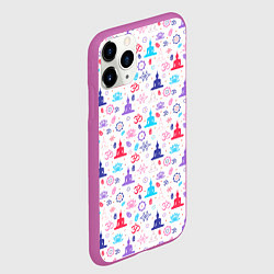 Чехол iPhone 11 Pro матовый Медитация - Meditation, цвет: 3D-фиолетовый — фото 2
