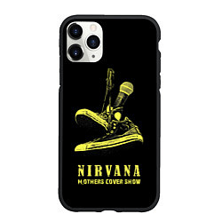 Чехол iPhone 11 Pro матовый Nirvana Нирвана, цвет: 3D-черный