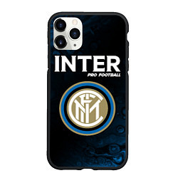 Чехол iPhone 11 Pro матовый INTER Pro Football Разводы, цвет: 3D-черный