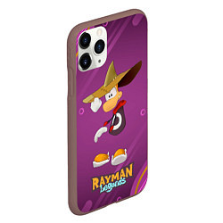 Чехол iPhone 11 Pro матовый Rayman в шляпе Legends, цвет: 3D-коричневый — фото 2