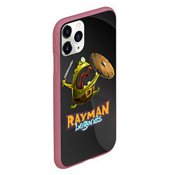 Чехол iPhone 11 Pro матовый Rayman Legends Black, цвет: 3D-малиновый — фото 2