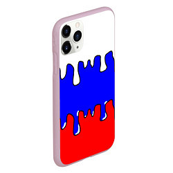 Чехол iPhone 11 Pro матовый Триколор Необычный, цвет: 3D-розовый — фото 2