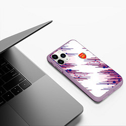 Чехол iPhone 11 Pro матовый Arsenal mikel arteta, цвет: 3D-сиреневый — фото 2