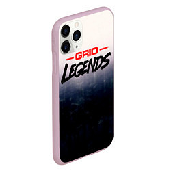 Чехол iPhone 11 Pro матовый Grid Legends, лого, цвет: 3D-розовый — фото 2