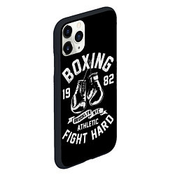 Чехол iPhone 11 Pro матовый БОКС, БОКСЕРСКИЕ ПЕРЧАТКИ BOXING, цвет: 3D-черный — фото 2