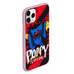 Чехол iPhone 11 Pro матовый Poppy Playtime RED WARNING, цвет: 3D-розовый — фото 2