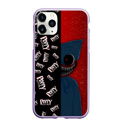 Чехол iPhone 11 Pro матовый Poppy Playtime Half Pattern Half Face, цвет: 3D-светло-сиреневый