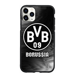 Чехол iPhone 11 Pro матовый БОРУССИЯ Borussia Art, цвет: 3D-черный