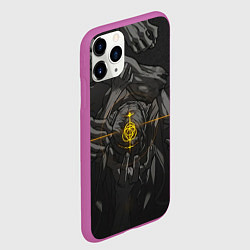 Чехол iPhone 11 Pro матовый Босс Элдн Ринг, цвет: 3D-фиолетовый — фото 2