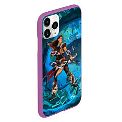 Чехол iPhone 11 Pro матовый Horizon Aloy art, цвет: 3D-фиолетовый — фото 2
