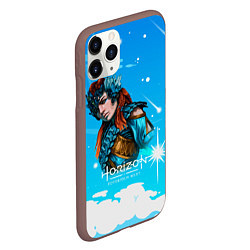 Чехол iPhone 11 Pro матовый Horizon Forbidden West Art, цвет: 3D-коричневый — фото 2