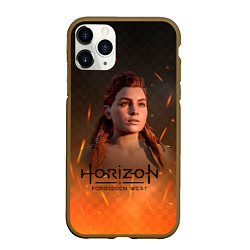 Чехол iPhone 11 Pro матовый Horizon Forbidden West: Fire