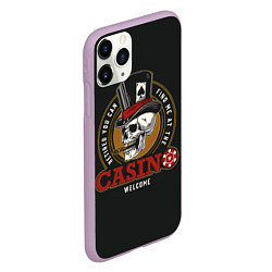 Чехол iPhone 11 Pro матовый CASINO - Казино, цвет: 3D-сиреневый — фото 2