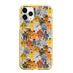 Чехол iPhone 11 Pro матовый Gangsta Cats