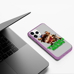 Чехол iPhone 11 Pro матовый Teemo main, цвет: 3D-фиолетовый — фото 2