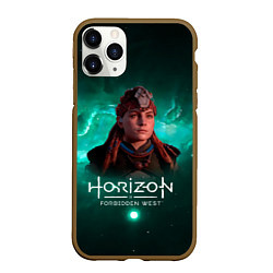 Чехол iPhone 11 Pro матовый Aloy - Элой Horizon Forbidden West, цвет: 3D-коричневый