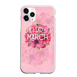 Чехол iPhone 11 Pro матовый Hello march