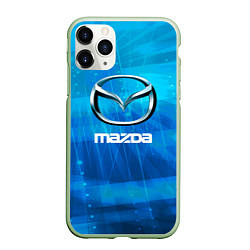 Чехол iPhone 11 Pro матовый Mazda мазда, цвет: 3D-салатовый