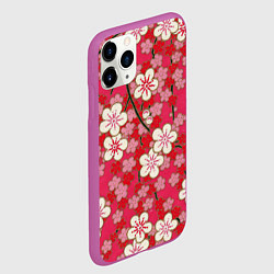 Чехол iPhone 11 Pro матовый Пышная весна, цвет: 3D-фиолетовый — фото 2