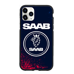 Чехол iPhone 11 Pro матовый SAAB - Краска, цвет: 3D-черный