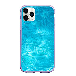 Чехол iPhone 11 Pro матовый Голубой океан Голубая вода