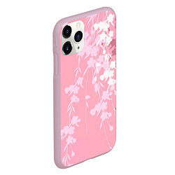 Чехол iPhone 11 Pro матовый Цветущая ива, цвет: 3D-розовый — фото 2