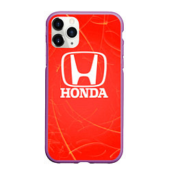 Чехол iPhone 11 Pro матовый Honda хонда, цвет: 3D-фиолетовый