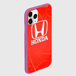 Чехол iPhone 11 Pro матовый Honda хонда, цвет: 3D-фиолетовый — фото 2
