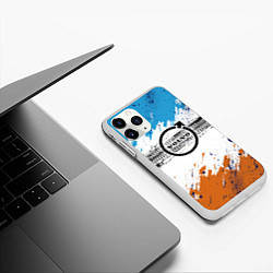 Чехол iPhone 11 Pro матовый След от покрышки VOLVO, цвет: 3D-белый — фото 2