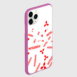 Чехол iPhone 11 Pro матовый Mitsubishi ASX, цвет: 3D-фиолетовый — фото 2
