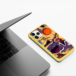 Чехол iPhone 11 Pro матовый Взрыв Вернера Вермана Cuphead, цвет: 3D-желтый — фото 2