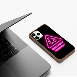 Чехол iPhone 11 Pro матовый Five Nights at Freddys: Security Breach лого, цвет: 3D-коричневый — фото 2