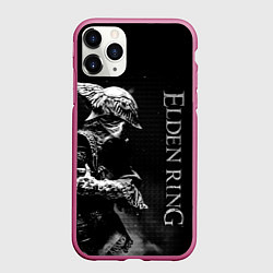 Чехол iPhone 11 Pro матовый ВАЛЬКИРИЯ ЧБ ELDEN RING, цвет: 3D-малиновый