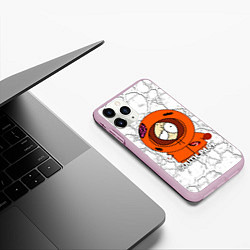 Чехол iPhone 11 Pro матовый Мультфильм Южный парк Кенни South Park, цвет: 3D-розовый — фото 2