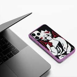 Чехол iPhone 11 Pro матовый Аста арт, цвет: 3D-фиолетовый — фото 2